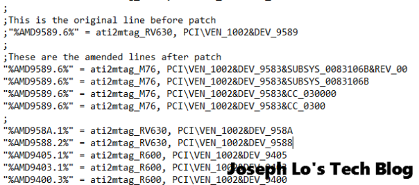 Amended 9589.6 line in INF file